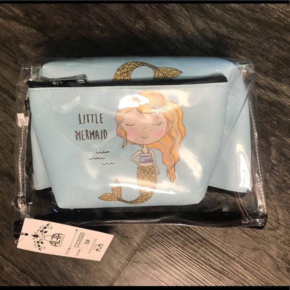 🤩HP💕🧜♀️⭐️mermaid See through 3-1 Cosmetic Bags - Picture 7 of 8